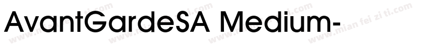 AvantGardeSA Medium字体转换